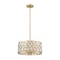 Z-Lite Dealey 5 Light Chandelier, Heirloom Brass & Clear 6010-20HB - alternate 3